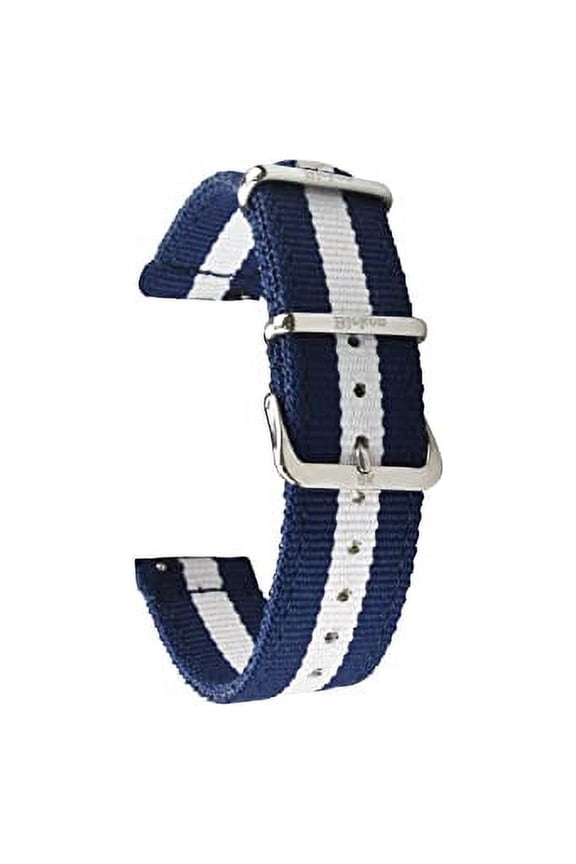 Nylon Watch Band - Quick Release, Soft & Waterproof – Two Piece Nylon Watch Strap with Medical Grade Buckle – Heat Sealed, Stitched & Machine Washable - Premium Ballistic Nylon Strap for Men & Women