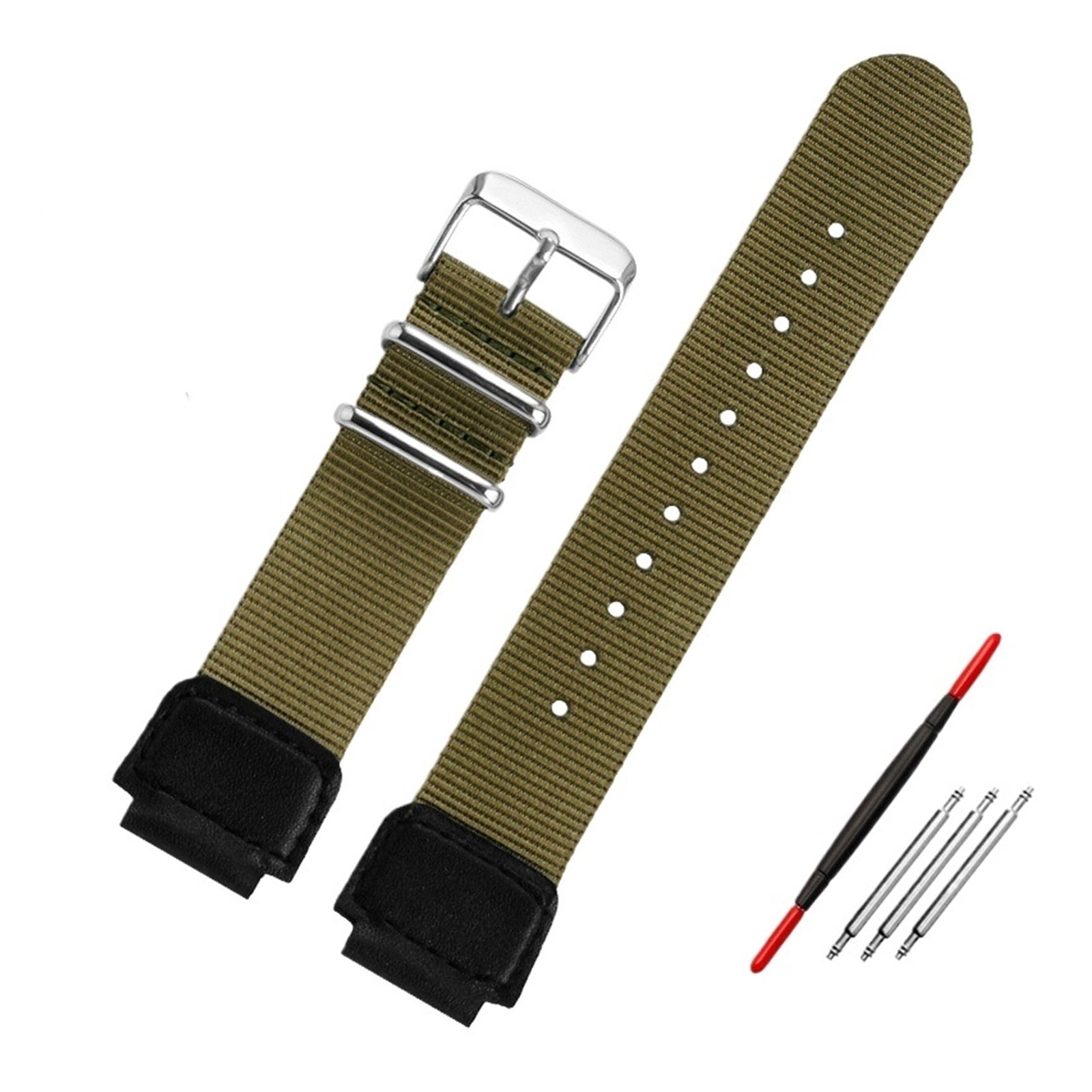 Casio compatibele horlogeband AE1200W AE-1300 W-216H AE-1000W SGW-300H (18mm), 18mm, Polyurethaan, Niet van toepassing