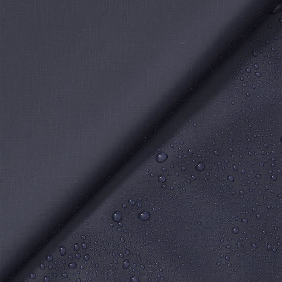 DWR Nylon Ripstop Fabric Ottertex Water-Repellent Tear-Resistant PFAS-Free 70D (1.9oz) By The Yard For Sewing Apparel Accessories & Décor - Navy Blue (1 Yard)