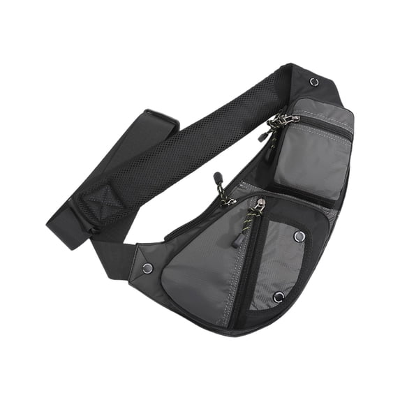 Nylon Waterproof Anti Theft Chest Bag, Unisex Lightweight Crossbody Sling Bag, Adjustable Strap Travel Commute Sports Bag, Secure Close Body Street Style Daily Storage Organizer