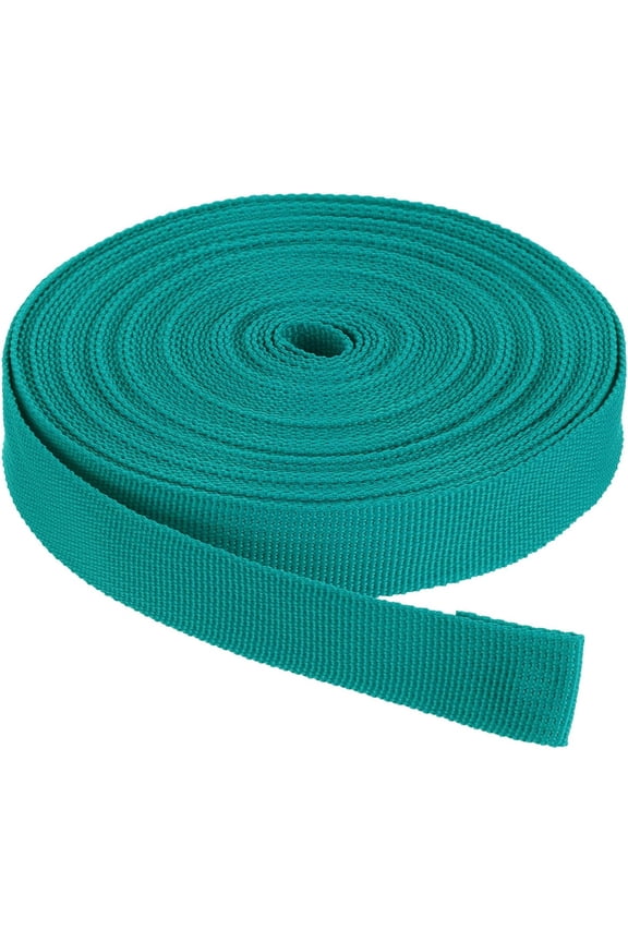 Nylon Webbing Strap, 10 Yards x 7/8 Inch Polypropylene Lightweight Strapping Backpack Band for DIY Gear Repair Outdoor Luggage Cargo Straps, Dull Green