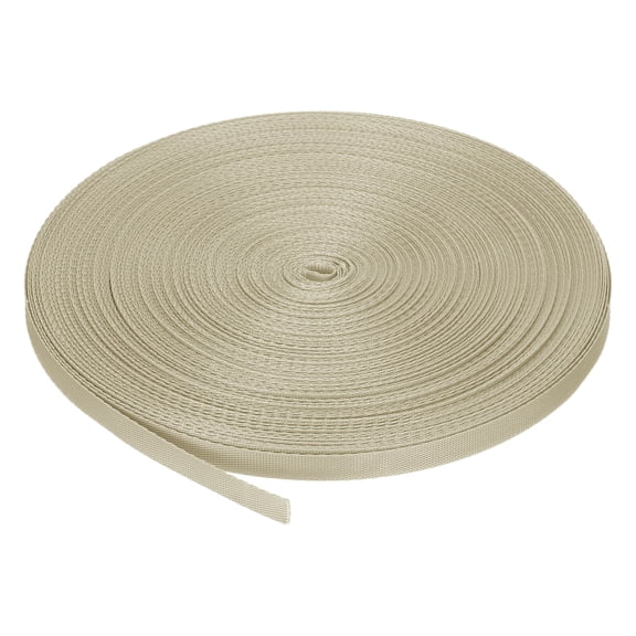 Uxcell Nylon Webbing Strap Flat 3/8" 50 Yards for DIY Luggage rack Apricot Color
