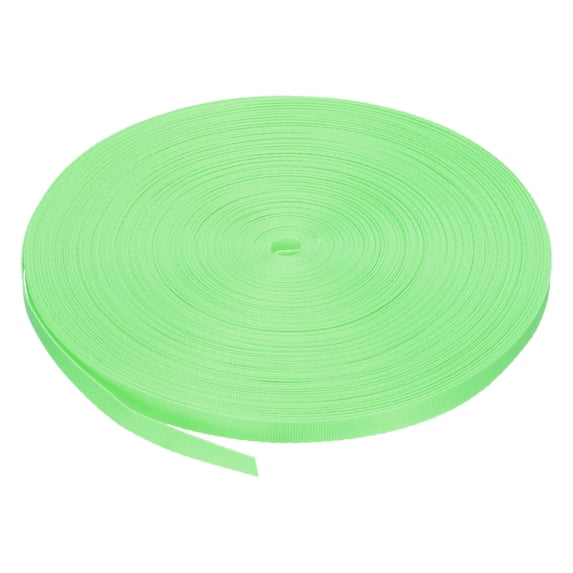 Uxcell Nylon Webbing Strap Flat 3/8" 50 Yards for DIY Luggage rack Sea Green