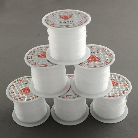 Nylon Wire Fishing Line Invisible Hanging Wire for Beading Hanging Decoration Clear 0.7mm 14.21 yards(13m)/roll