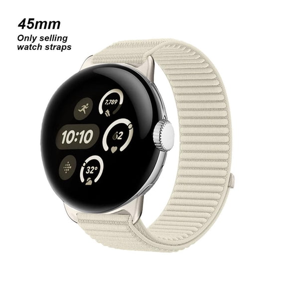 Nylon Woven Watch Strap for Google Pixel Watch 4, Wild Mountain Pattern Band, Soft Comfortable Replacement Wristband, 41/45mm