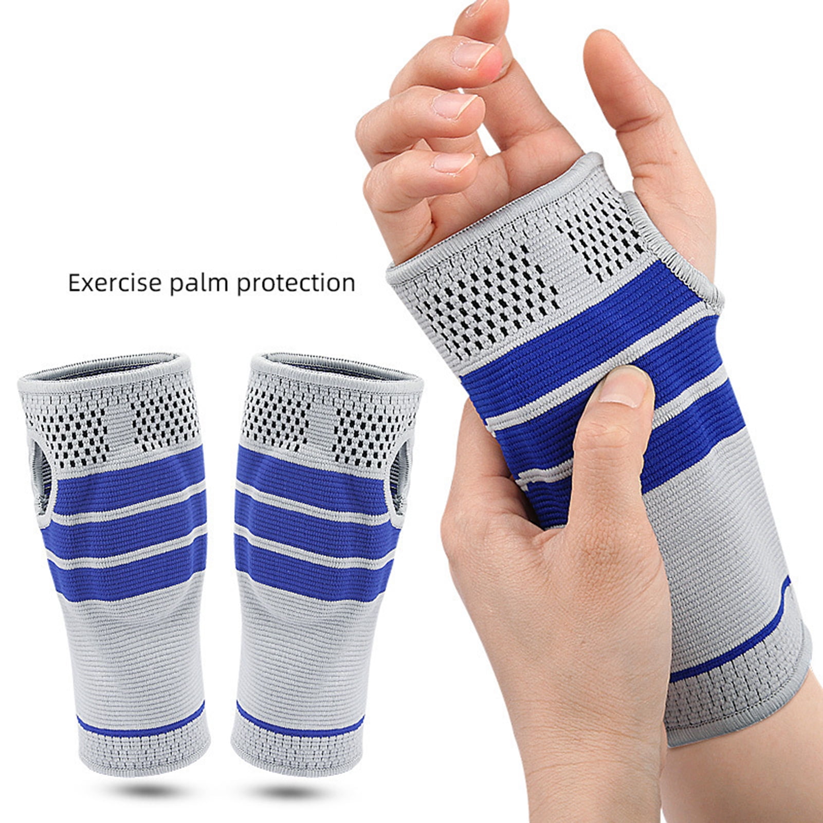 Nylon Wrist Support Sleeve for Sports Strong Material Adjustment Palm Protector Pain Relief