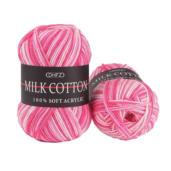 Nylon Yarn Embroidery Floss DIY Craft Kit 1PC Chunky Colorful Hand Knitting Milk Cotton Knitting Crochet Blended Cotton A