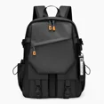 thumbnail image 1 of Nylon Zipper Solid Color Large Capacity USB New Backpack Leisure Travel Outdoor Academy Wind Backpack Waterproof Wear-resistant, 1 of 9