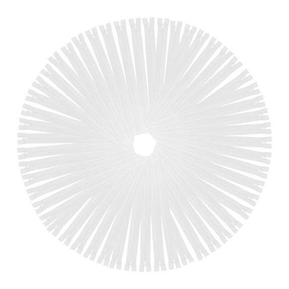 Mandala Crafts White Nylon Zippers for Sewing - Assorted Lengths in Bulk - Sewing Supplies for Tailor Zipper Replacement