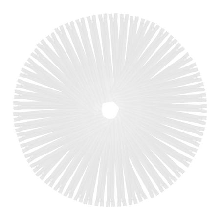 Mandala Crafts White Nylon Zippers for Sewing - Assorted Lengths in Bulk - Sewing Supplies for Tailor Zipper Replacement