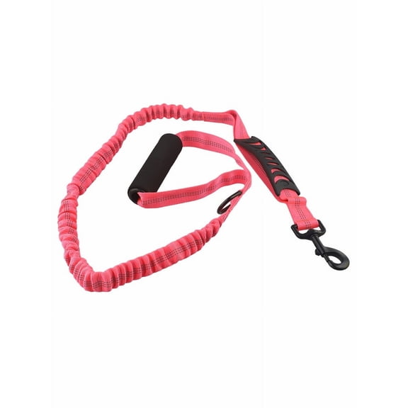 Nylon double handle leash, buffer tension pet leash