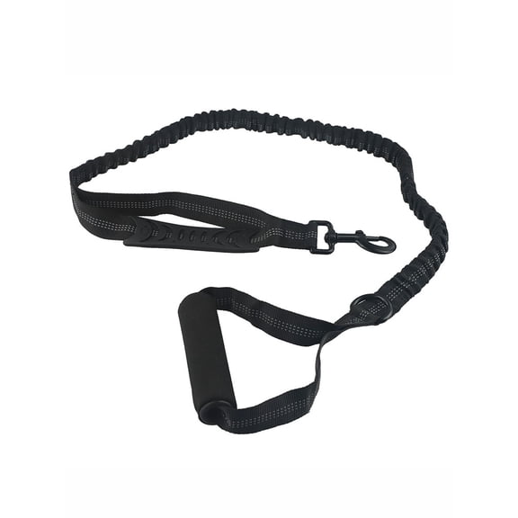 Nylon double handle leash, buffer tension pet leash