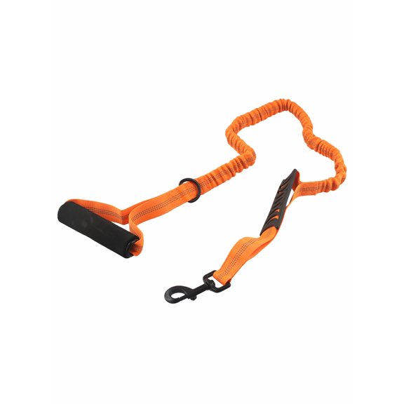 Nylon double handle leash, buffer tension pet leash