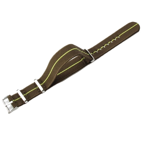 Nylon elastic strap 18mm 20mm 22mm premium striped nylon strap integrated smart watch replacement strap for men and women.