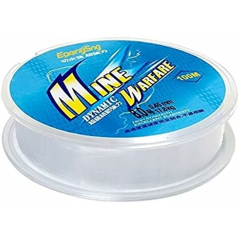 Nylon fishing line, 100 meters of monofilament fishing line in nylon, about 0.4mm diameter fishing line in clear nylon thread.