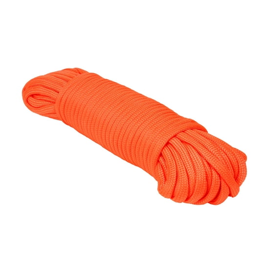 Extreme Max 3008.0487 Type III 550 Paracord Commercial Grade - 5/32" x 25', Neon Orange