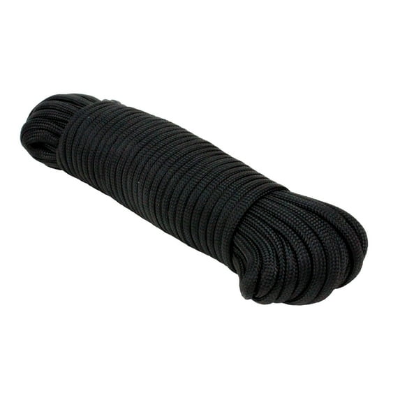Extreme Max 3008.0457 Type III 550 Paracord Commercial Grade - 5/32" x 100', Black