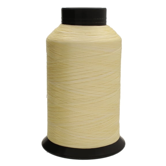 Nymo Nylon Thread Size B 3oz Cone .20mm 2291 Meters, Beading Material for Loom Work Embroidery Fringe Crafting, Cream Yellow