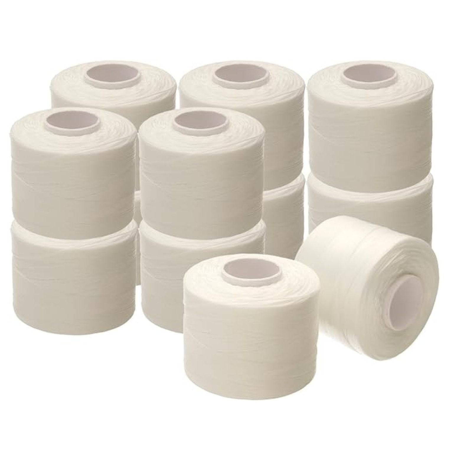 Nymo Thread – 12-Pack White Color – Size 0, .15mm Diameter, 400 Yard/365.8 Meter Large Spool – Made of Nylon – Bead Embroidery & Weaving, Off Loom & Loom Work and DIY Projects