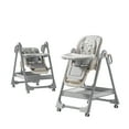thumbnail image 1 of Nymph ZC Adjustable Convertible Baby High Dining Chair and Table Set Baby Feeding Chair with 360°Swivel Wheels for Babies and Toddlers,Grey, 1 of 13