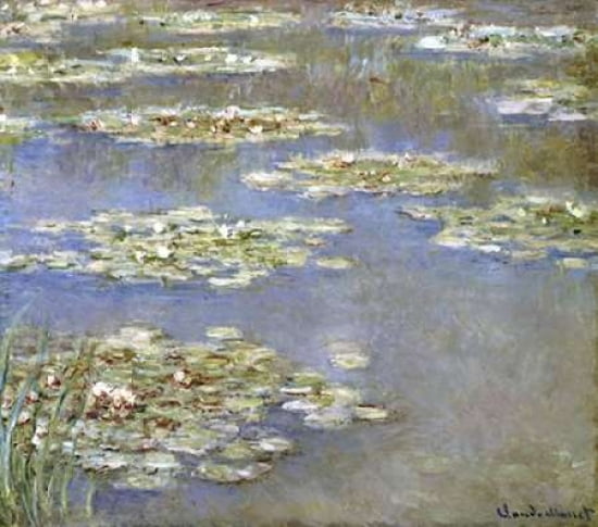 Nympheas 1905 Canvas Art - Claude Monet (24 x 24)
