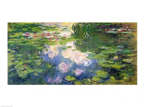 Nympheas Canvas Art - Claude Monet (24 x 18)