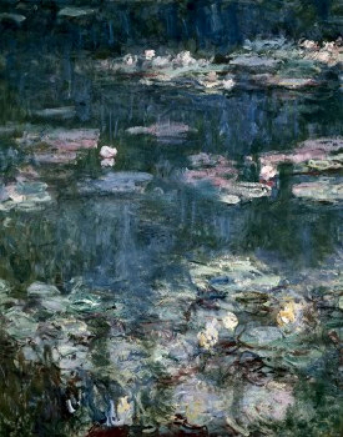 Nympheas-Detail Water Lilies-Detail Claude Monet (1840-1926French) Canvas Art - Claude Monet (18 x 24)