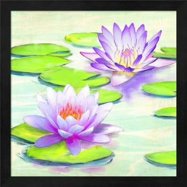 Nympheas I by Teo Rizzardi, Framed Wall Art, 13.25W x 13.25H