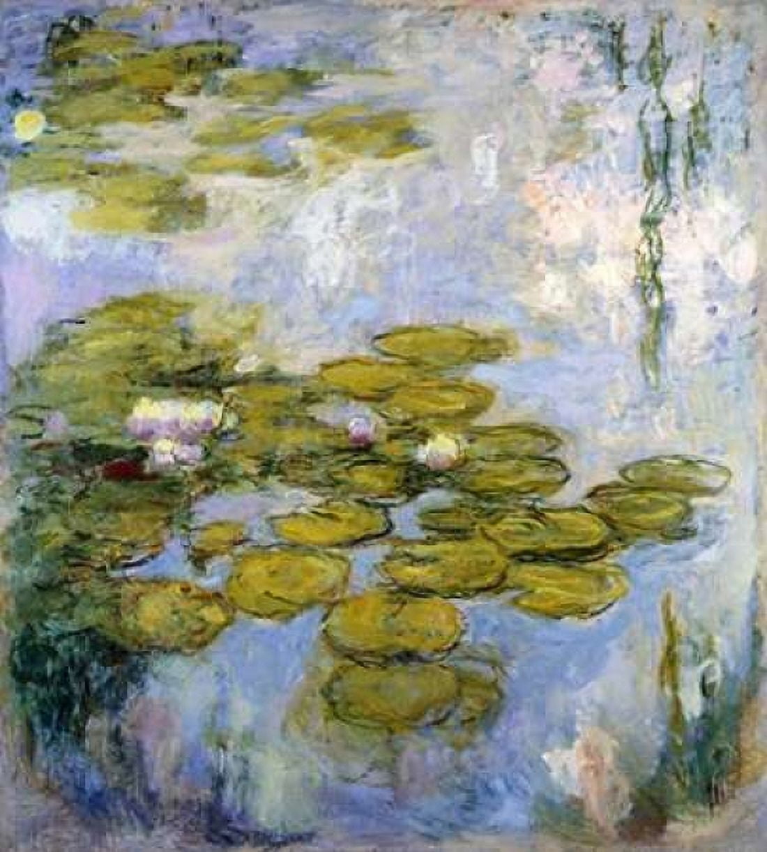 Nympheas - Water Lilies Canvas Art - Claude Monet (24 x 24)