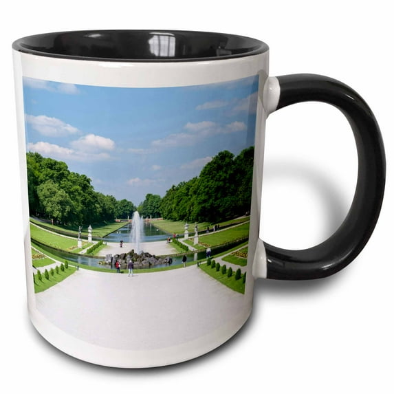 3drose, Nymphenburg Palace Garden, Munich, Germany - Eu10 Mzw0106 - Martin Zwick, 11oz Two-tone Black Mug