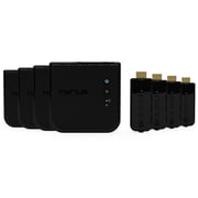Nyrius ARIES Prime Wireless Video HDMI Transmitter & Receiver for Streaming HD 1080p 3D Video & Digital Audio from Laptop, PC, Cable to HDTV - NPCS549 Pack of 4