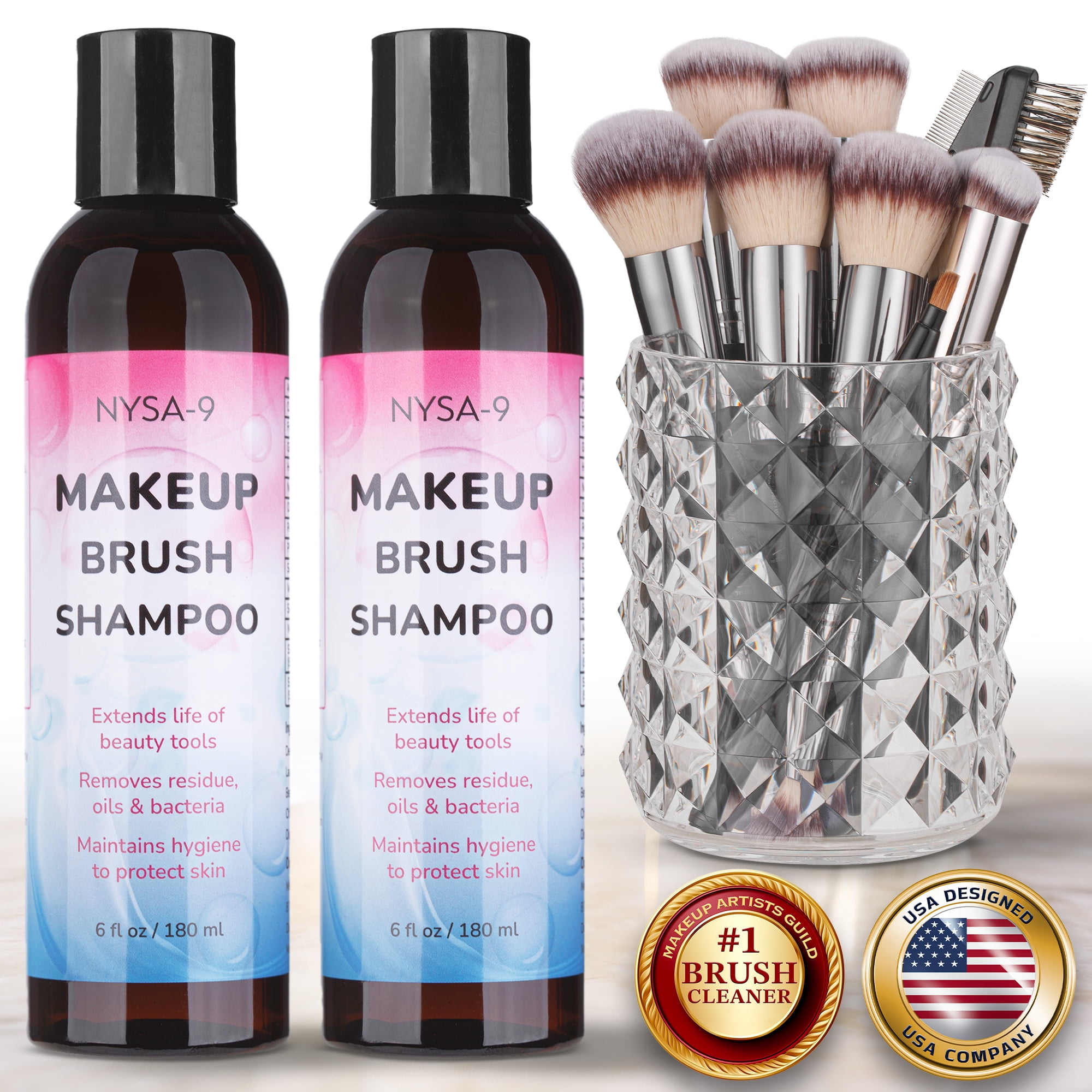 Nysa9 Makeup Brush Shampoo, Cleaner Solution for Brushes, Beauty