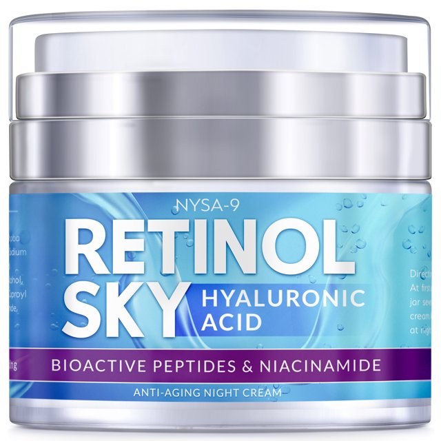 Nysa9 Retinol Sky AntiAging Face Night Cream w/ Hyaluronic Acid Face