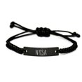 thumbnail image 1 of Nysa Bracelet Name Personalized Custom Black Rope Bar Bracelet, 1 of 1