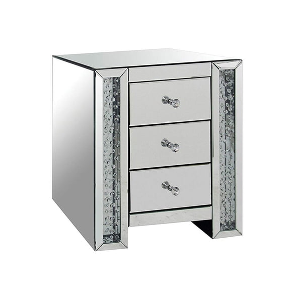 Nysa End Table in Mirrored