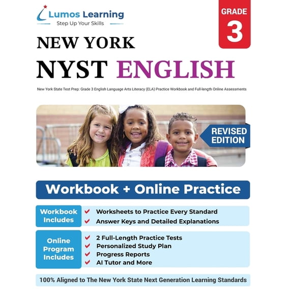 Nyst by Lumos Learning New York State Test Prep: Grade 3 English Language Arts Literacy (ELA) Practice Workbook and Full-length Online Assessme, Book 2, (Paperback)