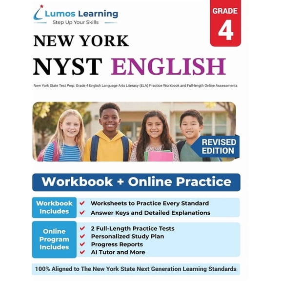 Nyst by Lumos Learning New York State Test Prep: Grade 4 English Language Arts Literacy (ELA) Practice Workbook and Full-length Online Assessme, Book 4, (Paperback)