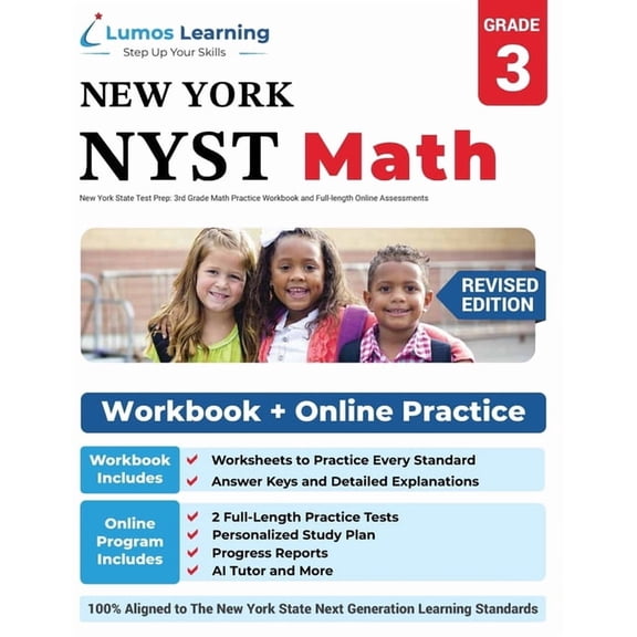 Nyst by Lumos Learning New York State Test Prep: 3rd Grade Math Practice Workbook and Full-length Online Assessments: NYST Study Guide, Book 1, (Paperback)