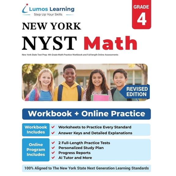 Nyst by Lumos Learning New York State Test Prep: 4th Grade Math Practice Workbook and Full-length Online Assessments: NYST Study Guide, Book 3, (Paperback)