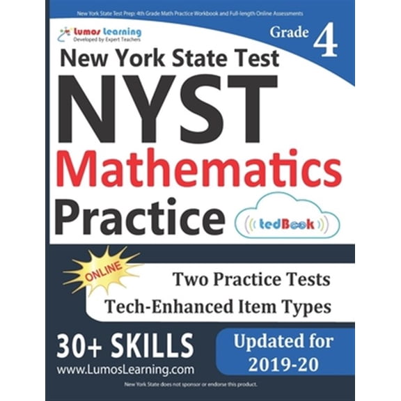 Nyst by Lumos Learning: New York State Test Prep: 4th Grade Math Practice Workbook and Full-length Online Assessments: NYST Study Guide (Paperback)