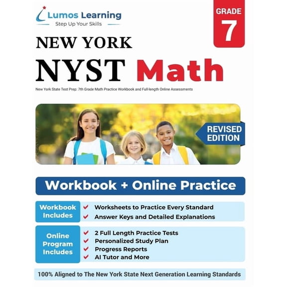 Nyst by Lumos Learning New York State Test Prep: 7th Grade Math Practice Workbook and Full-length Online Assessments: NYST Study Guide, Book 9, (Paperback)
