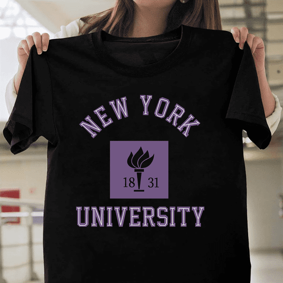 Nyu New York University Retro Logo College School Spirit Alumni Vintage Art V1130827 Unisex T-Shirt, Size Up to 5XL
