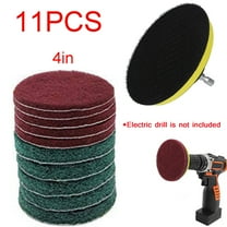 Nywaba Drill Brush Scrub Pads, Drill Brush Power Scouring Pad, All Purpose Cleaner Scrubbing Cordless Drill for Cleaning Pool Tile