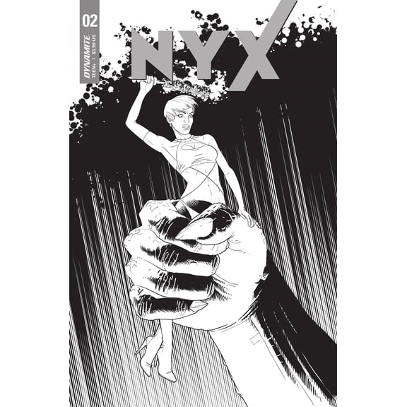 Nyx #2 Cvr E 10 Copy Incv Matteoni B&w Dynamite Comic Book