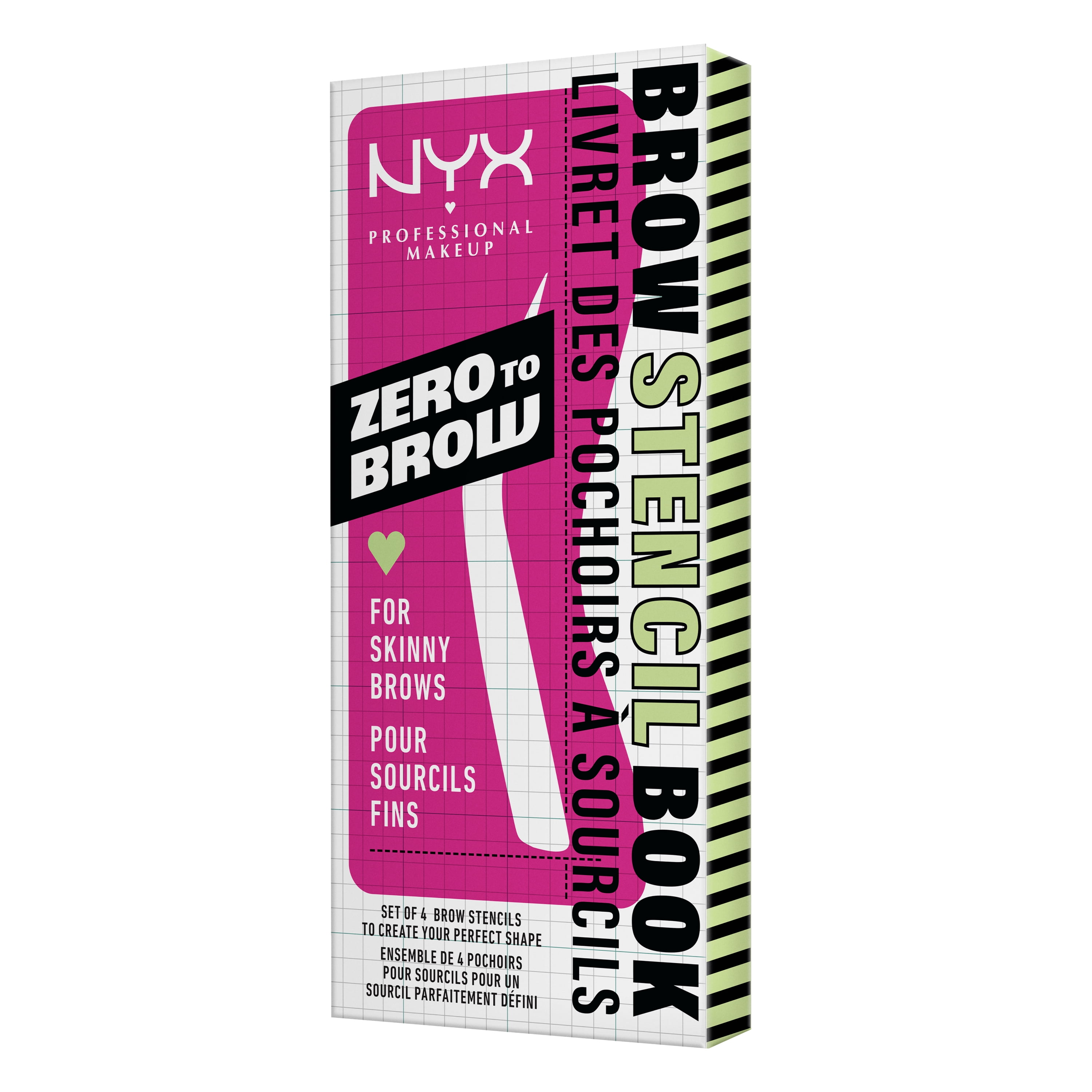 Nyx Professional Nyx Zero To Brow Stencil For Sknny Brws