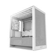 NZXT H3 Flow - Micro-ATX Airflow PC Case - White