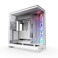 thumbnail image 1 of NZXT CMH92FWR1 H9 Flow RGB ATX Mid-Tower PC Case Dual Chamber White, 1 of 8