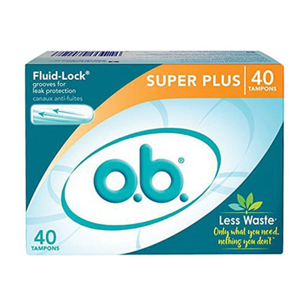 O.B.Super Plus Fluid Lock Tampons, 40 Ea