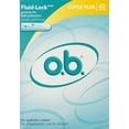O.B Tampons Super Plus Absorbency Liquid Lock, Leak Protection, 40ct