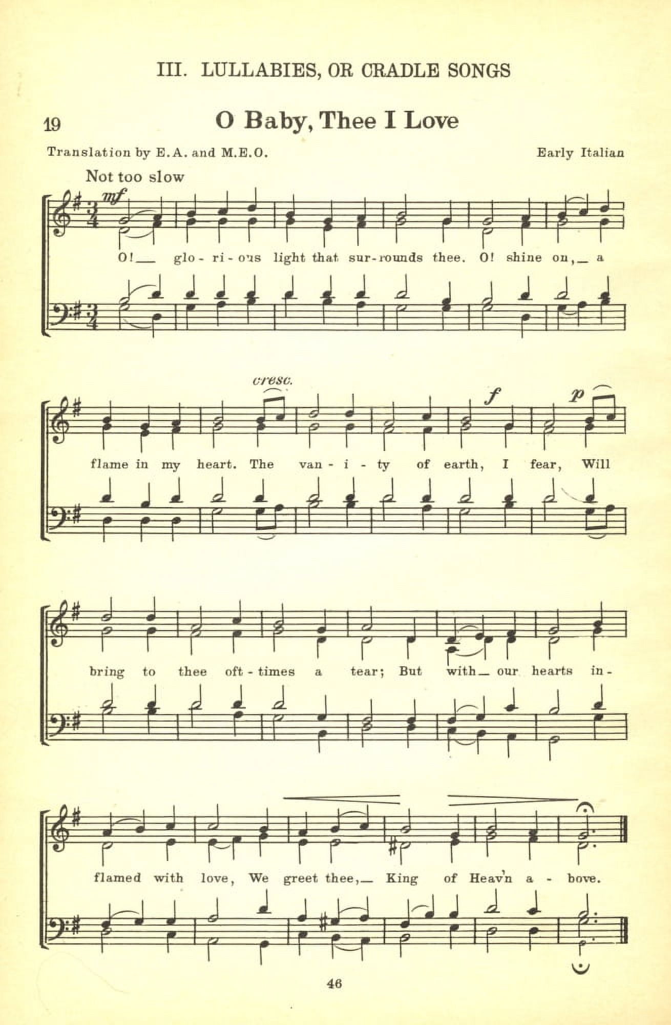 O Baby Thee I Love NoÔø?ls A Collection of Christmas Carols 1932 Canvas Art - (24 x 36)
